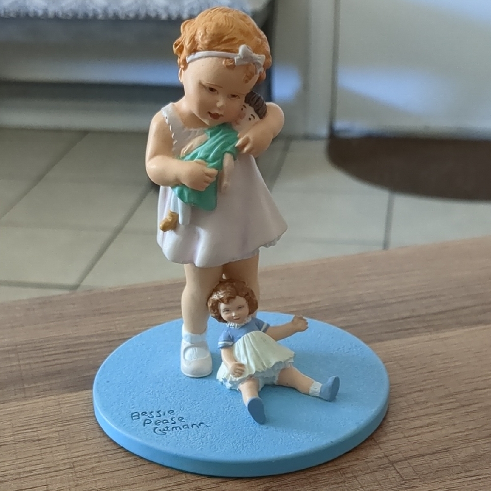 Bessie Pease Gutmann Figurine with Doll 1993 Vintage